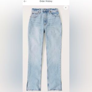 Size 31 
Abercrombie Curve Love Ultra High Rise 90s Straight Jean